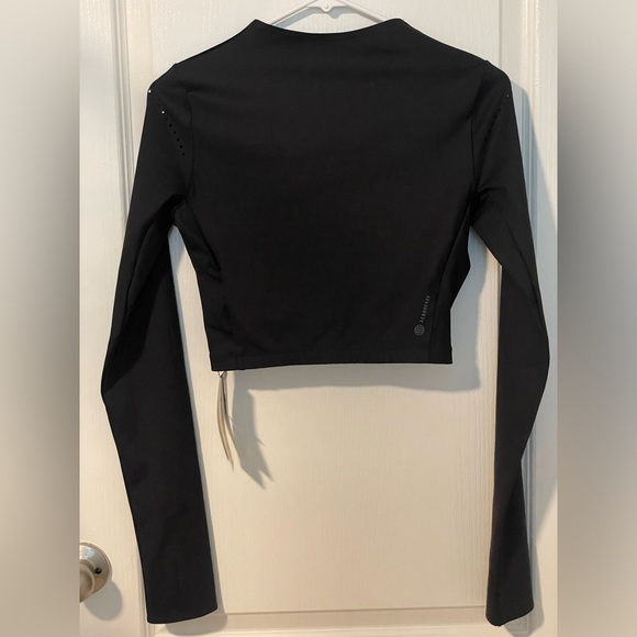 NWT Adidas Originals Boa Cropped Laser-cut Stretch Recycled Top Size S - Picture 3 of 6